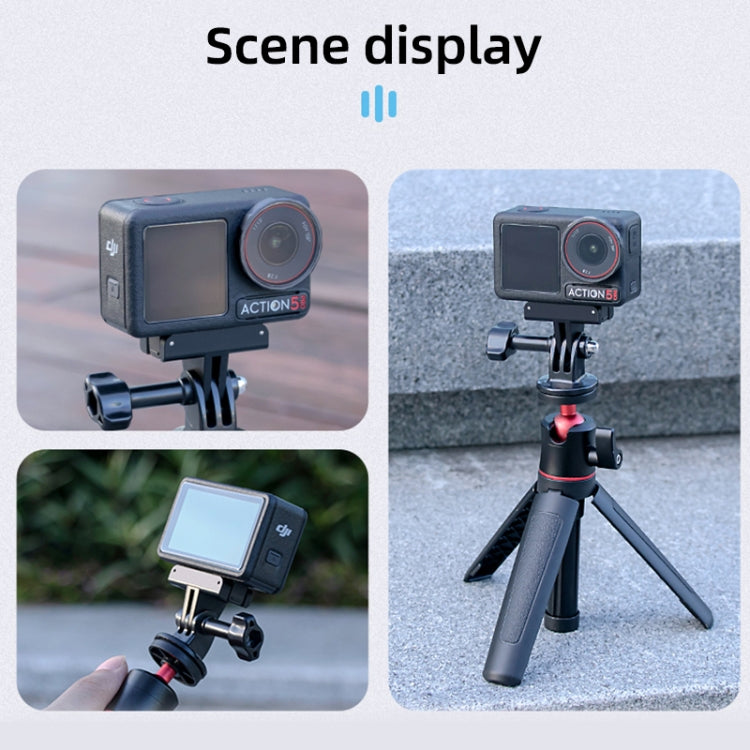 For DJI Osmo Action 5 Pro / 4 / 3 Magnetic Quick Release Base Mount Adapter (Black) by buy2fix