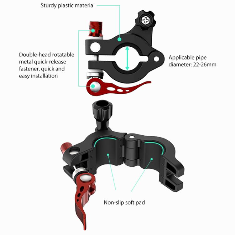 For DJI RC2 Sunnylife Remote Control Shooting Camera Bicycle Clip Mount (Black) - Holder Series by Sunnylife | Online Shopping UK | buy2fix