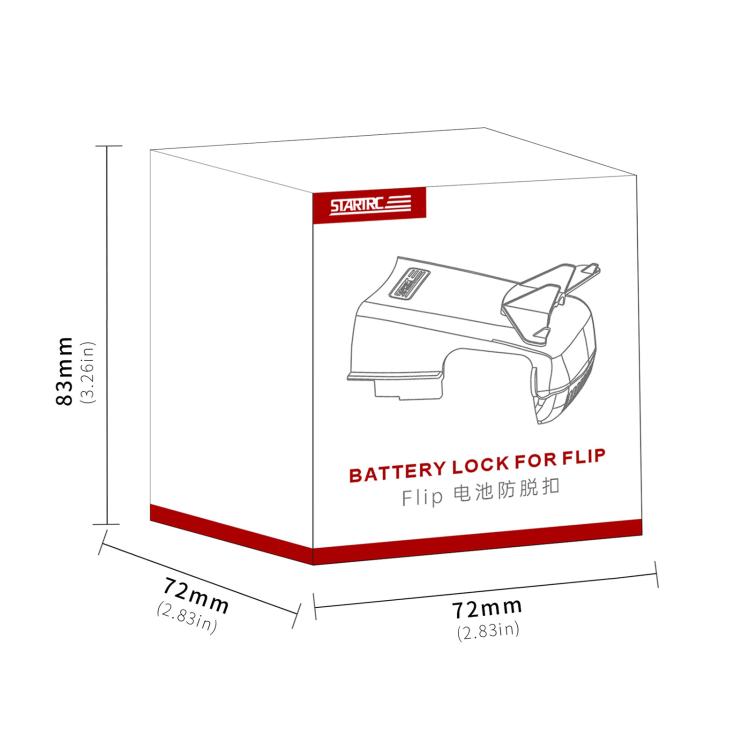 For DJI Flip STARTRC Battery Quick-release Flying Tail Cover (Grey) - Others by STARTRC | Online Shopping UK | buy2fix