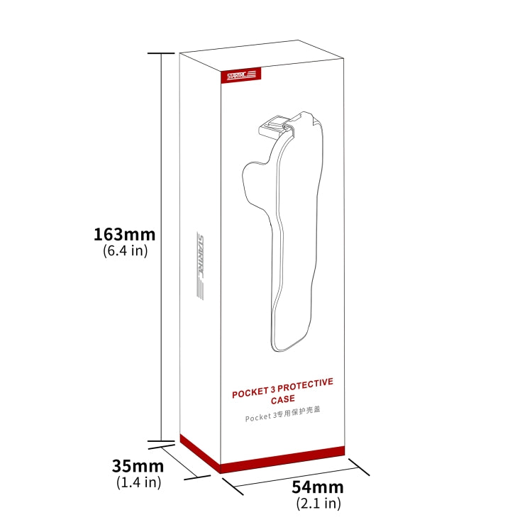 For DJI Osmo Pocket 3 STARTRC Storage Box Protective Case with Lanyard (Black) by STARTRC