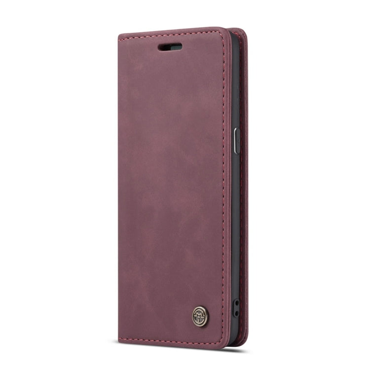 CaseMe-013 Multifunctional Retro Frosted Horizontal Flip Leather Case with Card Slot & Holder & Wallet for Galaxy S8(Wine Red) - Galaxy Phone Cases by CaseMe | Online Shopping UK | buy2fix