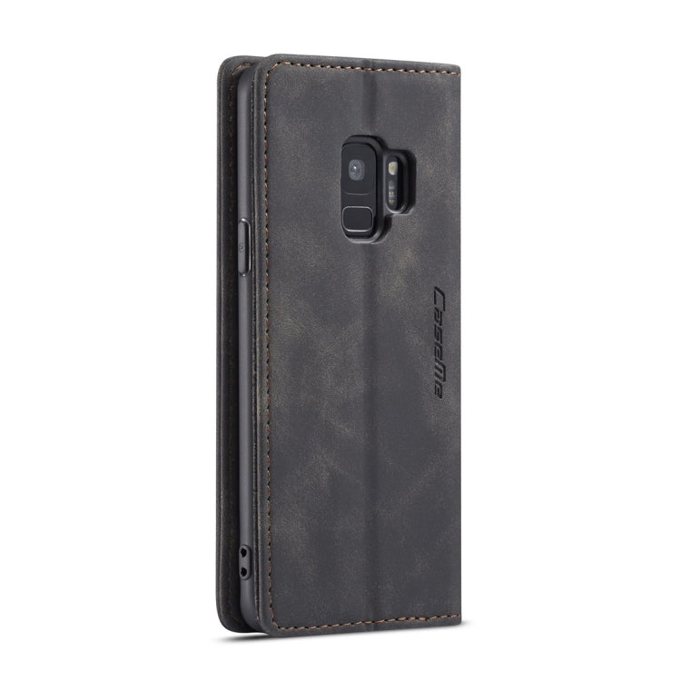 CaseMe-013 Multifunctional Retro Frosted Horizontal Flip Leather Case with Card Slot & Holder & Wallet for Galaxy S9(Black) - Galaxy Phone Cases by CaseMe | Online Shopping UK | buy2fix