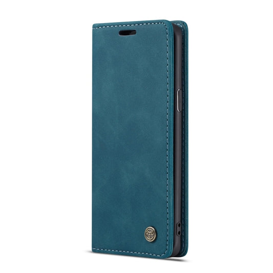 CaseMe-013 Multifunctional Retro Frosted Horizontal Flip Leather Case with Card Slot & Holder & Wallet for Galaxy S9(Blue) by CaseMe