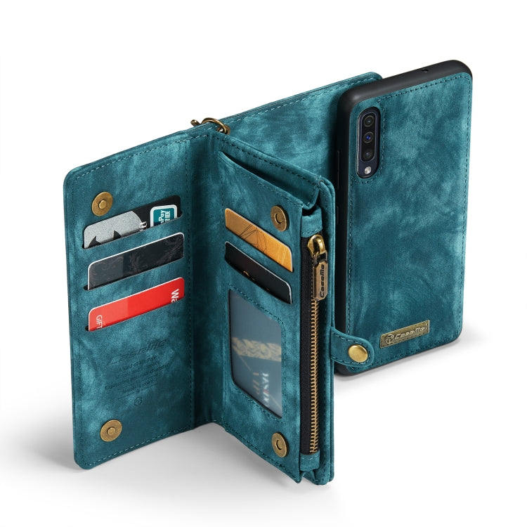 CaseMe-008 For Samaung Galaxy A30S/A50S/A50 Detachable Multifunctional Flip Leather Case (Blue) - Galaxy Phone Cases by CaseMe | Online Shopping UK | buy2fix