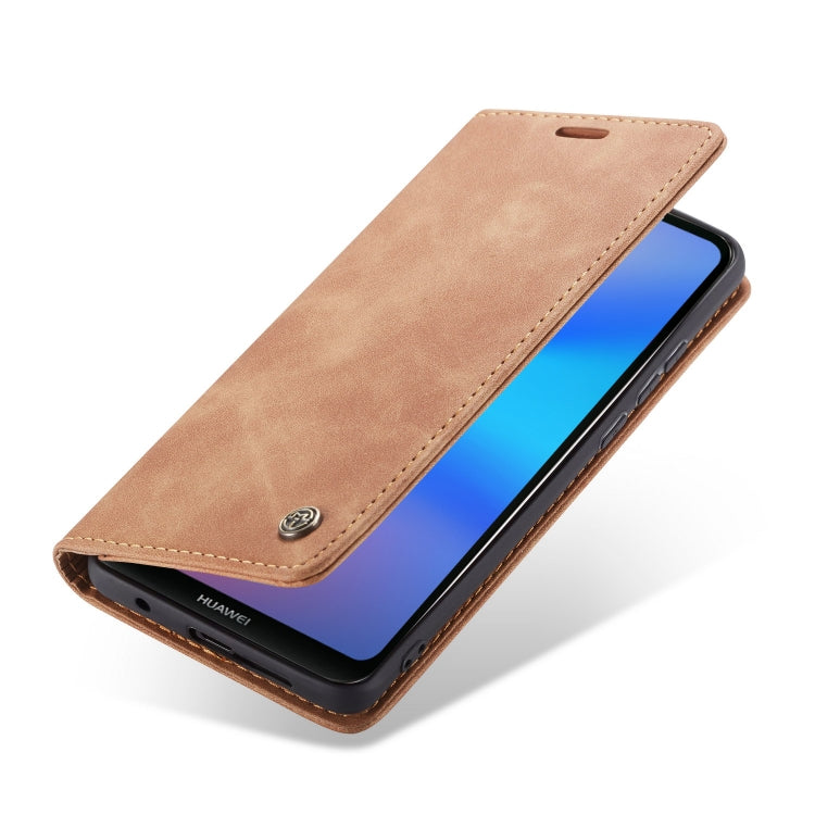 CaseMe-013 Multifunctional Horizontal Flip Leather Case with Card Slot & Holder for Huawei P20 Lite(Brown) - Huawei Cases by CaseMe | Online Shopping UK | buy2fix