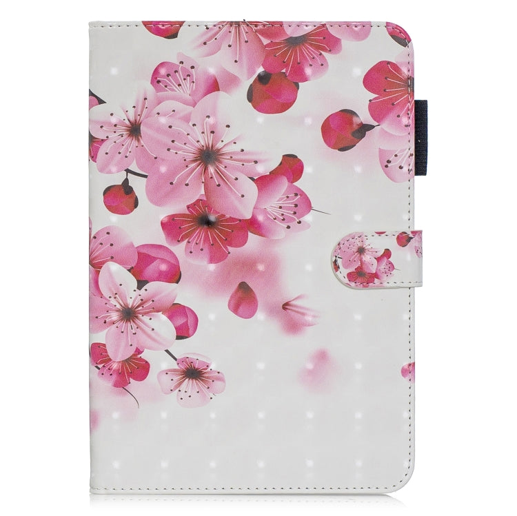 3D Horizontal Flip Leather Case with Holder & Card Slots For Galaxy Tab A 8 (2019)(Red Flower) - Tab A 8.0 & S Pen (2019) P200/P205 by buy2fix | Online Shopping UK | buy2fix