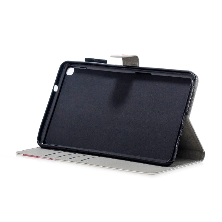3D Horizontal Flip Leather Case with Holder & Card Slots For Galaxy Tab A 8 (2019)(Red Flower) - Tab A 8.0 & S Pen (2019) P200/P205 by buy2fix | Online Shopping UK | buy2fix