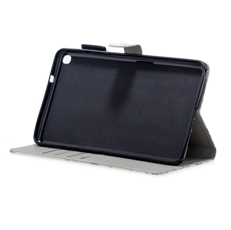 3D Horizontal Flip Leather Case with Holder & Card Slots For Galaxy Tab A 8 (2019)(White Marble) - Tab A 8.0 & S Pen (2019) P200/P205 by buy2fix | Online Shopping UK | buy2fix