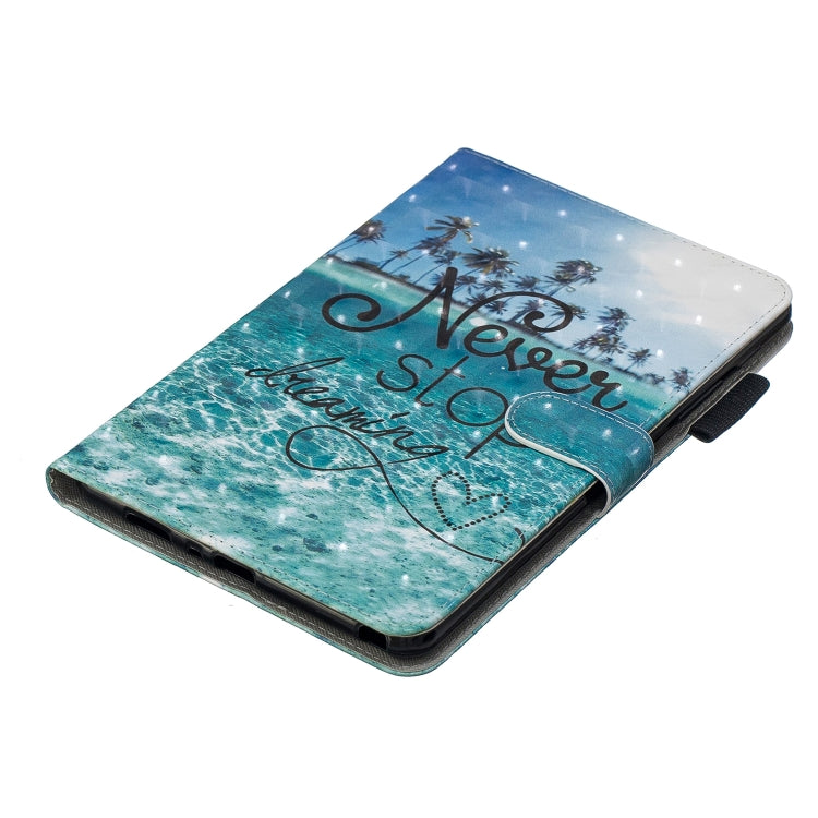 3D Horizontal Flip Leather Case with Holder & Card Slots For Galaxy Tab A 8 (2019)(Blue Coconut Grove) - Tab A 8.0 & S Pen (2019) P200/P205 by buy2fix | Online Shopping UK | buy2fix