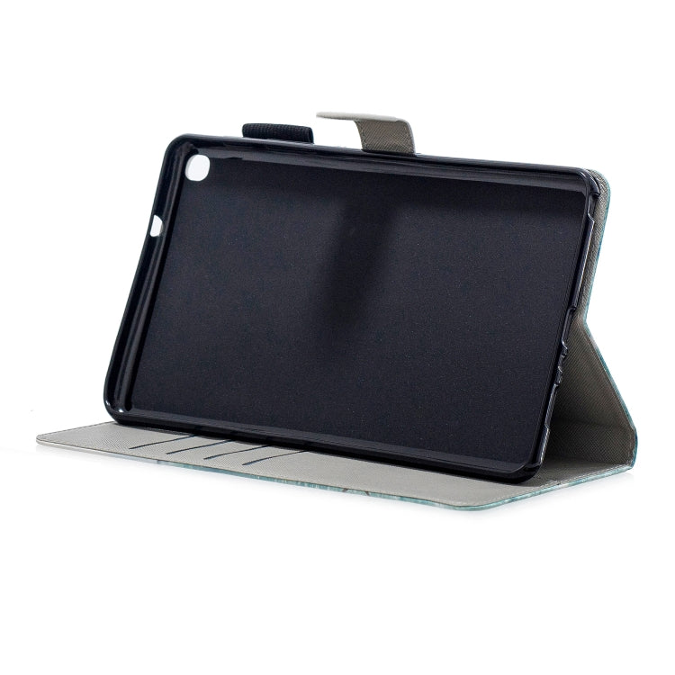 3D Horizontal Flip Leather Case with Holder & Card Slots For Galaxy Tab A 8 (2019)(Blue Coconut Grove) - Tab A 8.0 & S Pen (2019) P200/P205 by buy2fix | Online Shopping UK | buy2fix