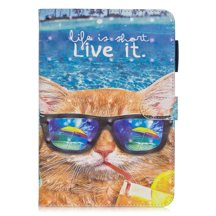 3D Horizontal Flip Leather Case with Holder & Card Slots For Galaxy Tab A 8 (2019)(Undersea Cat) - Tab A 8.0 & S Pen (2019) P200/P205 by buy2fix | Online Shopping UK | buy2fix