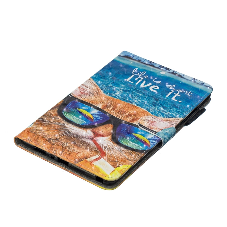 3D Horizontal Flip Leather Case with Holder & Card Slots For Galaxy Tab A 8 (2019)(Undersea Cat) - Tab A 8.0 & S Pen (2019) P200/P205 by buy2fix | Online Shopping UK | buy2fix