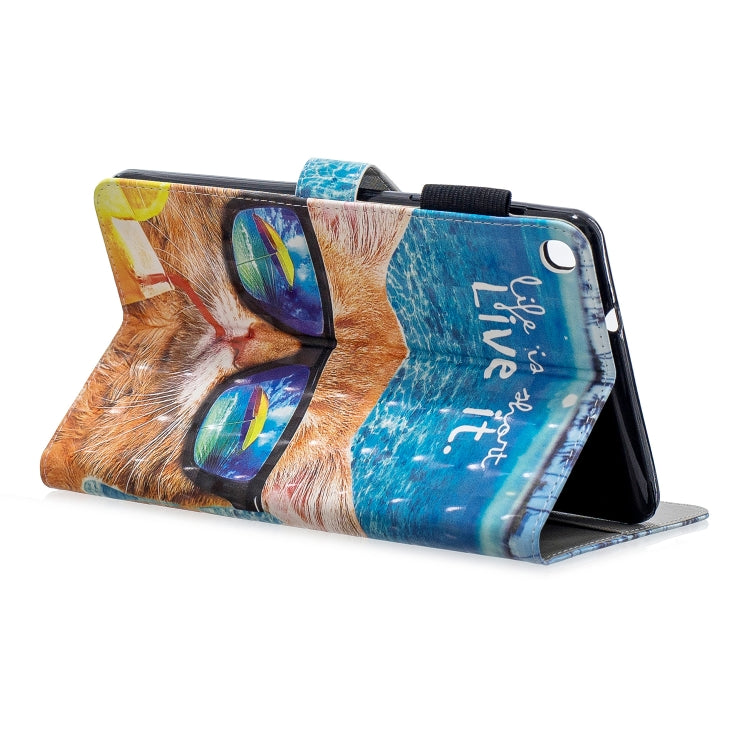 3D Horizontal Flip Leather Case with Holder & Card Slots For Galaxy Tab A 8 (2019)(Undersea Cat) - Tab A 8.0 & S Pen (2019) P200/P205 by buy2fix | Online Shopping UK | buy2fix