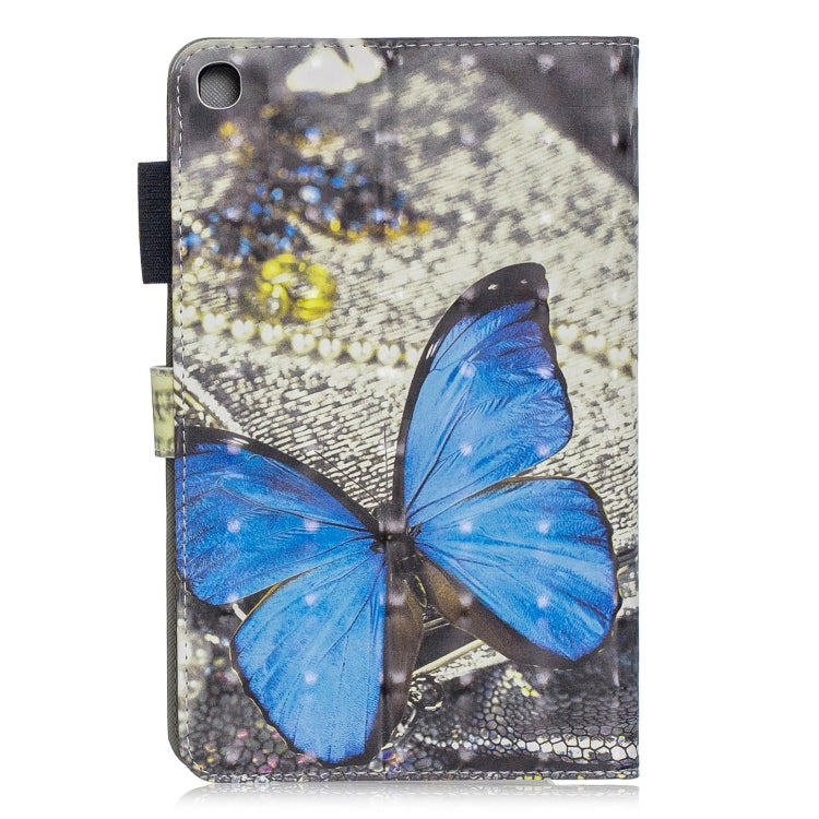 3D Horizontal Flip Leather Case with Holder & Card Slots For Galaxy Tab A 8 (2019)(Blue Butterfly) - Tab A 8.0 & S Pen (2019) P200/P205 by buy2fix | Online Shopping UK | buy2fix