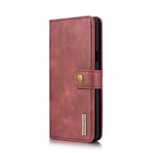 DG.MING Crazy Horse Texture Flip Detachable Magnetic Leather Case with Holder & Card Slots & Wallet for Galaxy S10 5G(Red) by DG.MING