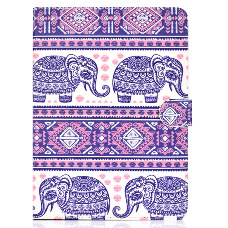 Colored Pattern Drawing Horizontal Flip PU Leather Case with Three-folding Holder & Sleep / Wake-up Function for iPad Pro 11(Totem elephant) - iPad Pro 11 (2018) Cases by buy2fix | Online Shopping UK | buy2fix