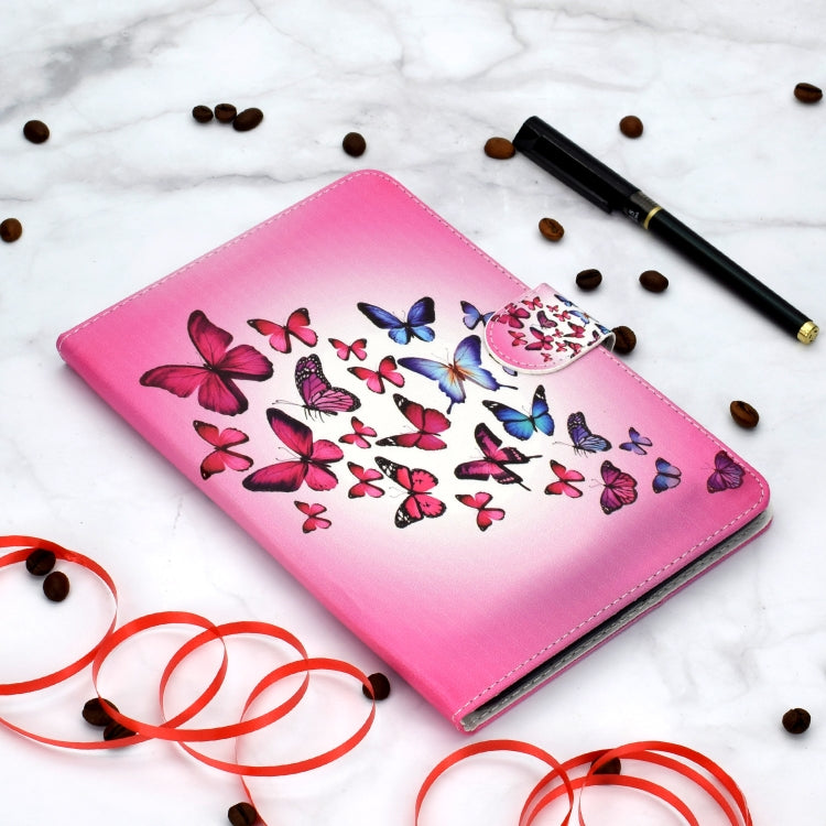 Colored Pattern Drawing Horizontal Flip PU Leather Case with Three-folding Holder & Sleep / Wake-up Function for iPad Pro 11(Colorful butterfly) - iPad Pro 11 (2018) Cases by buy2fix | Online Shopping UK | buy2fix