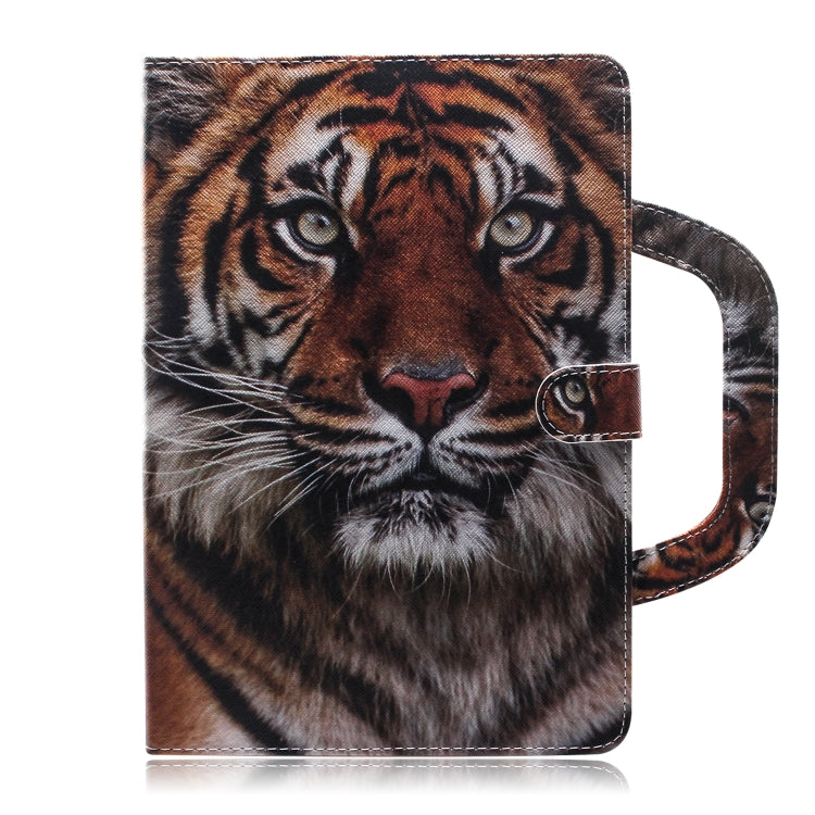 3D Colored Drawing Horizontal Flip Leather Case, with Holder & Card Slot & Wallet & Handle For Galaxy Tab A 8.0 (2019)(Siberian Tiger) - Tab A 8.0 & S Pen (2019) P200/P205 by buy2fix | Online Shopping UK | buy2fix