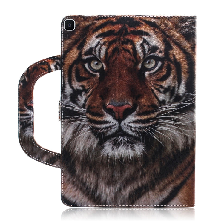 3D Colored Drawing Horizontal Flip Leather Case, with Holder & Card Slot & Wallet & Handle For Galaxy Tab A 8.0 (2019)(Siberian Tiger) - Tab A 8.0 & S Pen (2019) P200/P205 by buy2fix | Online Shopping UK | buy2fix