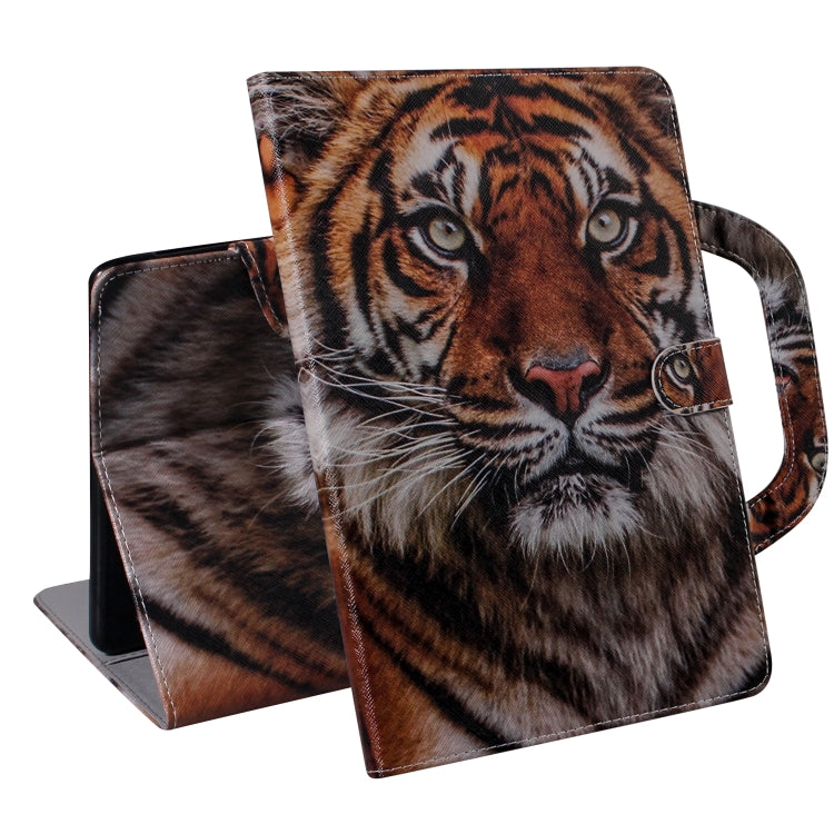 3D Colored Drawing Horizontal Flip Leather Case, with Holder & Card Slot & Wallet & Handle For Galaxy Tab A 8.0 (2019)(Siberian Tiger) - Tab A 8.0 & S Pen (2019) P200/P205 by buy2fix | Online Shopping UK | buy2fix