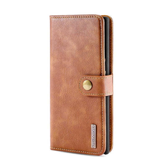 DG.MING Crazy Horse Texture Flip Detachable Magnetic Leather Case with Holder & Card Slots & Wallet for Samsung Galaxy Note 10(Brown) by DG.MING
