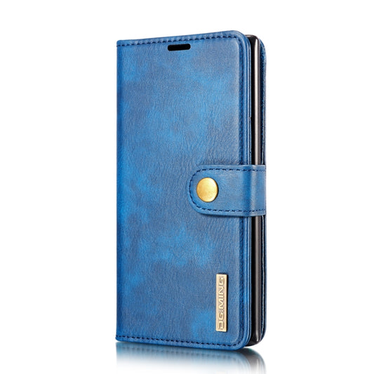 DG.MING Crazy Horse Texture Flip Detachable Magnetic Leather Case with Holder & Card Slots & Wallet for Samsung Galaxy Note 10(Blue) by DG.MING