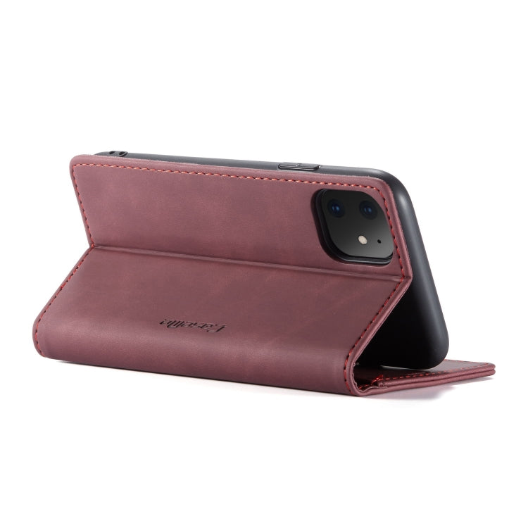 CaseMe-013 Multifunctional Horizontal Flip Leather Case with Card Slot & Holder & Wallet for iPhone 11(Wine) - iPhone 11 Cases by CaseMe | Online Shopping UK | buy2fix
