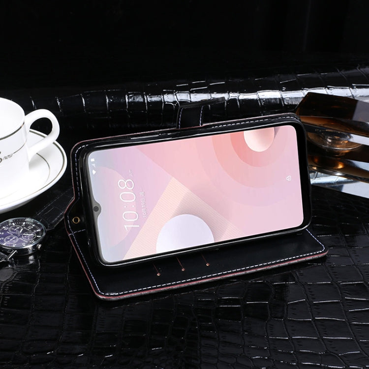 For HTC Desire 20+ idewei Crocodile Texture Horizontal Flip Leather Case with Holder & Card Slots & Wallet(Black) - HTC by idewei | Online Shopping UK | buy2fix