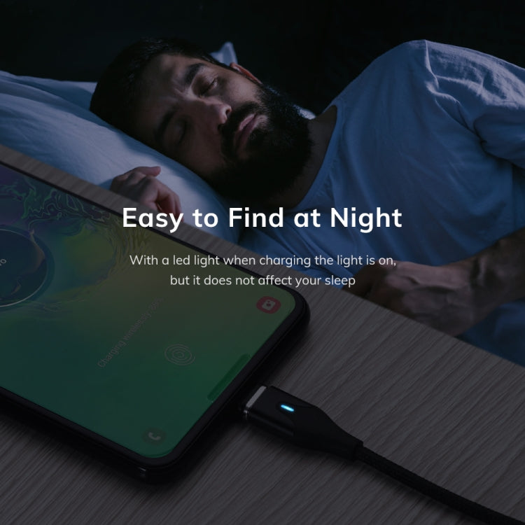 TOPK AM63 1m USB to 8 Pin Flat Magnetic Metal Connector Nylon Braided Magnetic Fast Charging Data Cable(Red) by TOPK