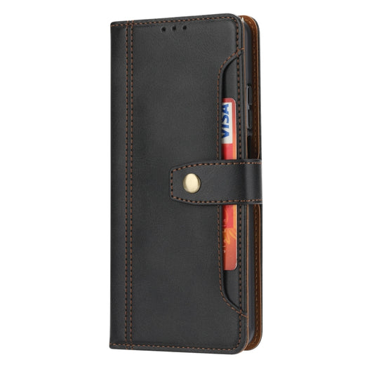 For Huawei P smart 2021 Calf Texture Double Fold Clasp Horizontal Flip Leather Case with Photo Frame & Holder & Card Slots & Wallet(Black) - Huawei Cases by idewei | Online Shopping UK | buy2fix