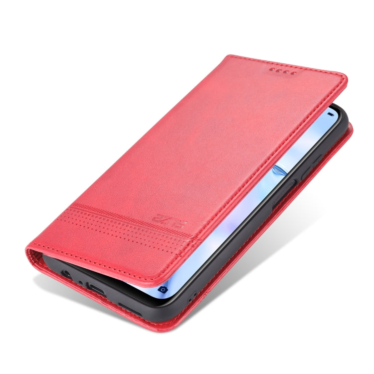 For Huawei Enjoy 20 Pro / Enjoy Z 5G AZNS Magnetic Calf Texture Horizontal Flip Leather Case with Card Slots & Holder & Wallet(Red) - Huawei Cases by AZNS | Online Shopping UK | buy2fix