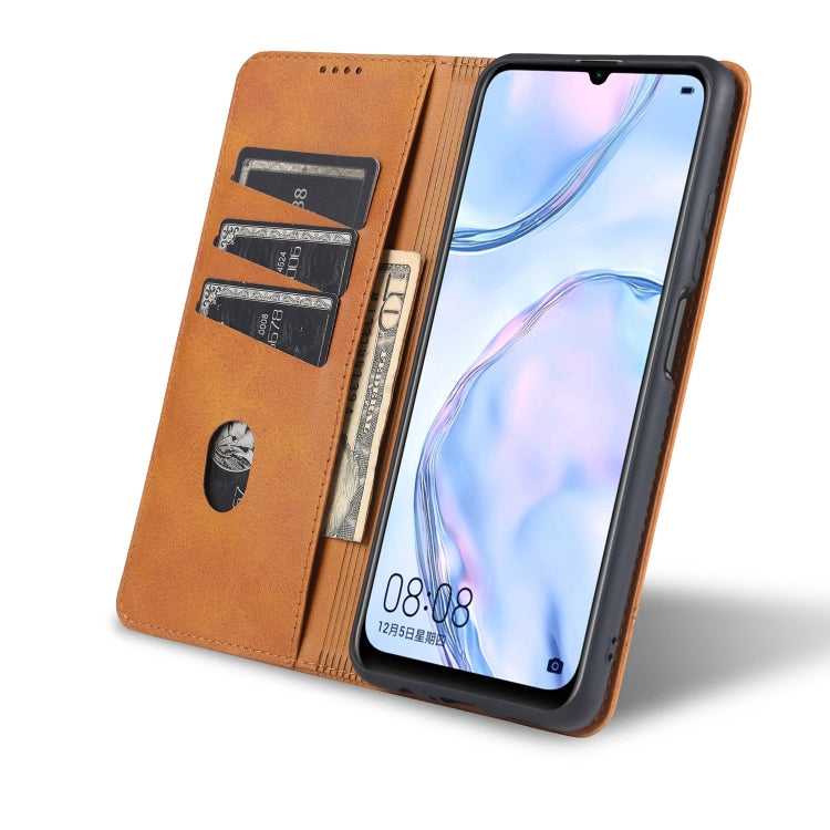 For Huawei Enjoy 20 Pro / Enjoy Z 5G AZNS Magnetic Calf Texture Horizontal Flip Leather Case with Card Slots & Holder & Wallet(Red) - Huawei Cases by AZNS | Online Shopping UK | buy2fix
