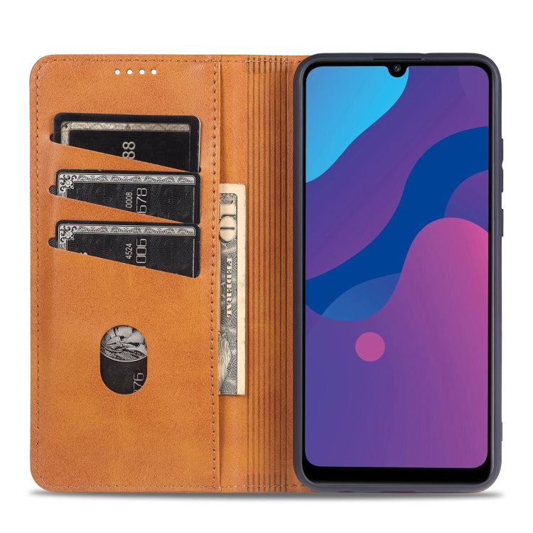 For Huawei Honor 9A AZNS Magnetic Calf Texture Horizontal Flip Leather Case with Card Slots & Holder & Wallet(Red) - Honor Cases by AZNS | Online Shopping UK | buy2fix