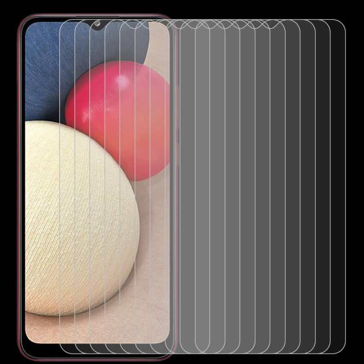 10 PCS For Samsung Galaxy A02s 0.26mm 9H 2.5D Tempered Glass Film by buy2fix