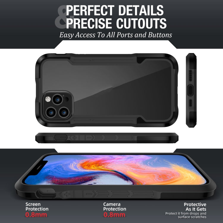 For iPhone 12 mini iPAKY Thunder Series Aluminum alloy Shockproof Protective Case (Black) - iPhone 12 mini Cases by iPAKY | Online Shopping UK | buy2fix