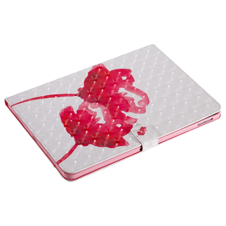 3D Painted Pattern Horizontal Flip Leather Case with Holder & Card Slots & Wallet & Sleep / Wake-up Function For iPad Air 2022 / 2020 10.9 /iPad Pro 11 2020 / 2018(Red Rose) - iPad Air (2022) / (2020) 10.9 Cases by buy2fix | Online Shopping UK | buy2fix