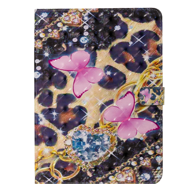 3D Painted Pattern Horizontal Flip Leather Case with Holder & Card Slots & Wallet & Sleep / Wake-up Function For iPad Air 2022 / 2020 10.9 /iPad Pro 11 2020 / 2018(Pink Butterfly) - iPad Air (2022) / (2020) 10.9 Cases by buy2fix | Online Shopping UK | buy2fix