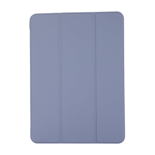 3-folding Skin Texture Horizontal Flip TPU + PU Leather Case with Holder For iPad Air 11 2024 / 2022 / 2020 10.9 (Lavender Grey) by buy2fix