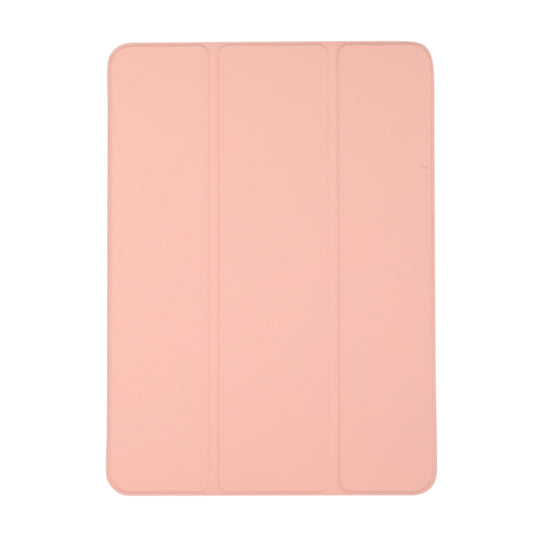 3-folding Skin Texture Horizontal Flip TPU + PU Leather Case with Holder For iPad Air 11 2024 / 2022 / 2020 10.9 (Pink) by buy2fix