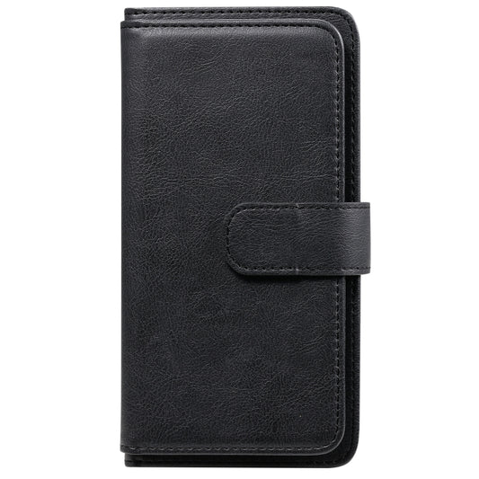 For Google Pixel 5 Multifunctional Magnetic Copper Buckle Horizontal Flip Leather Case with Bracket & 10 Card Slots & Wallet & Photo Frame(Black) - Google Cases by buy2fix | Online Shopping UK | buy2fix