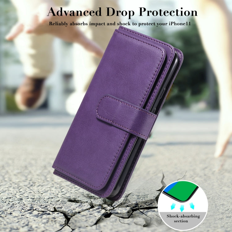 For Google Pixel 5 Multifunctional Magnetic Copper Buckle Horizontal Flip Leather Case with Bracket & 10 Card Slots & Wallet & Photo Frame(Rose Gold) - Google Cases by buy2fix | Online Shopping UK | buy2fix