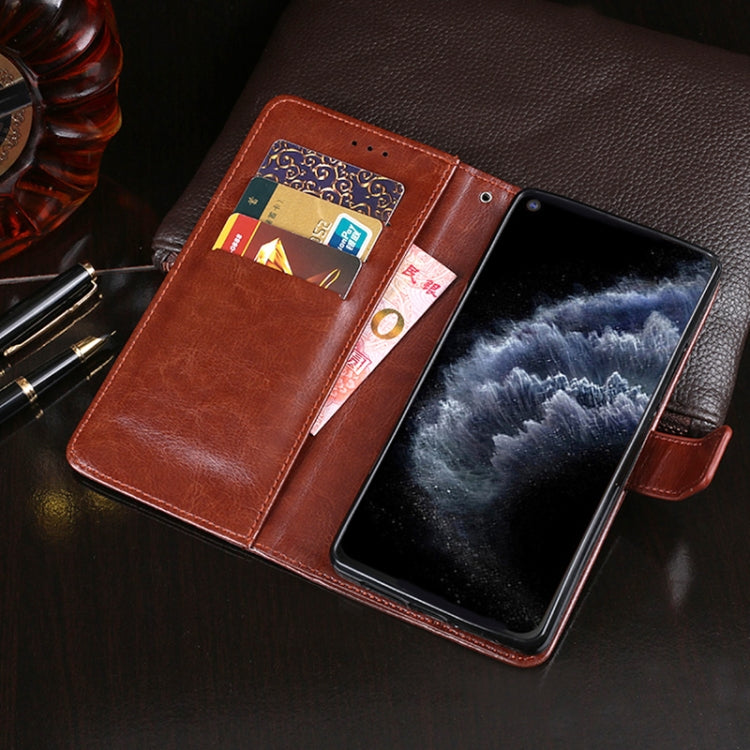 For Cubot C30 idewei Crazy Horse Texture Horizontal Flip Leather Case with Holder & Card Slots & Wallet(Rose Red) - More Brand by idewei | Online Shopping UK | buy2fix