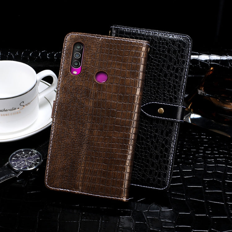 For Meizu M10 idewei Crocodile Texture Horizontal Flip Leather Case with Holder & Card Slots & Wallet(Dark Blue) - Meizu by idewei | Online Shopping UK | buy2fix