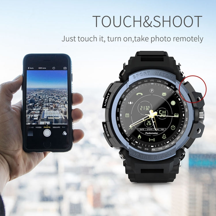 Lokmat MK28 1.4 inch FSTN Screen IP68 Waterproof Smart Watch, Support Information Reminder / Remote Camera / Sport Record(Blue) - Smart Watches by Lokmat | Online Shopping UK | buy2fix