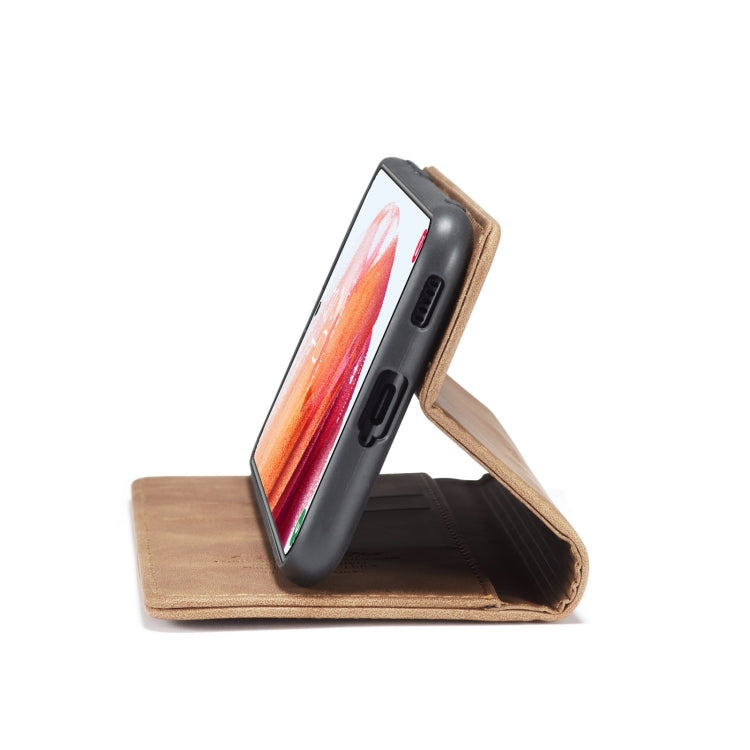 For Samsung Galaxy S21 5G CaseMe 013 Multifunctional Horizontal Flip Leather Case with Holder & Card Slot & Wallet(Brown) - Galaxy S21 5G Cases by CaseMe | Online Shopping UK | buy2fix