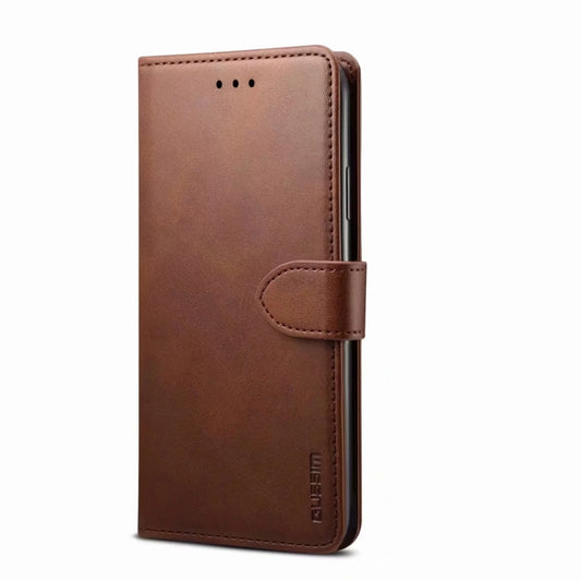For Huawei P Smart 2021 GUSSIM GS-001 Business Style Horizontal Flip Skin Feel PU Leather Case with Holder & Card Slots & Wallet & Photo Frame(Brown) - Huawei Cases by GUSSIM | Online Shopping UK | buy2fix