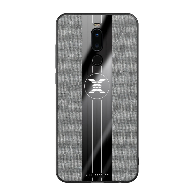 For Meizu Note 8 XINLI Stitching Cloth Texture Shockproof TPU Protective Case(Grey) - Meizu by XINLI | Online Shopping UK | buy2fix