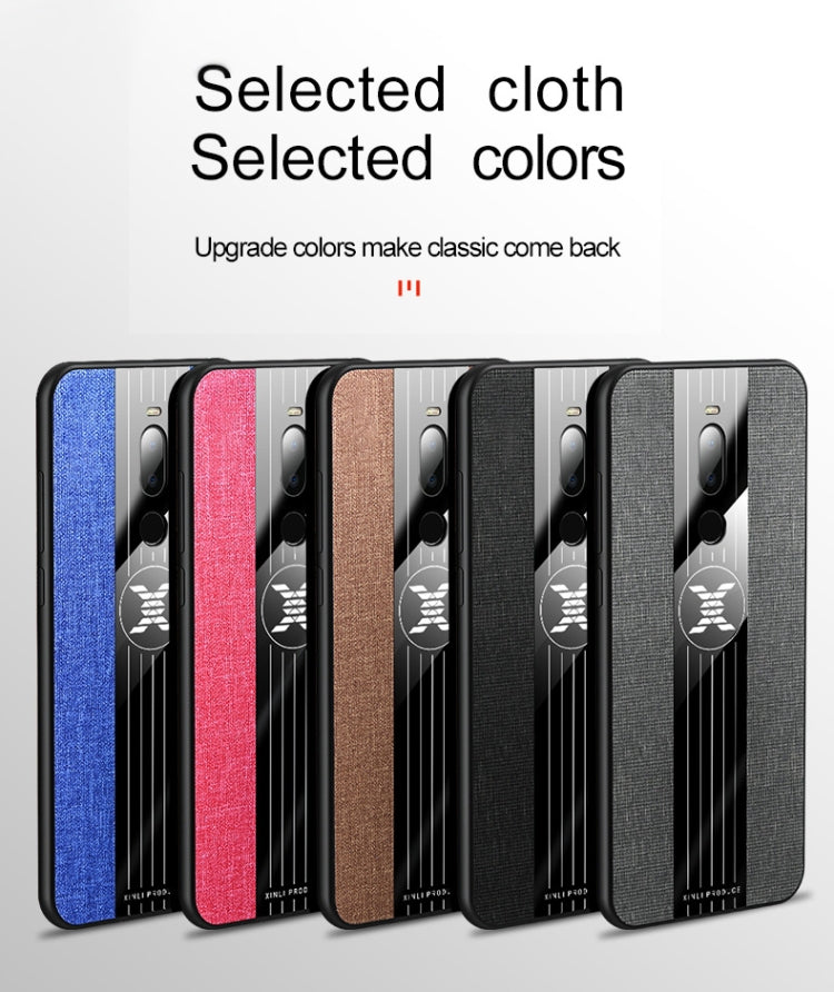 For Meizu Note 8 XINLI Stitching Cloth Texture Shockproof TPU Protective Case(Grey) - Meizu by XINLI | Online Shopping UK | buy2fix