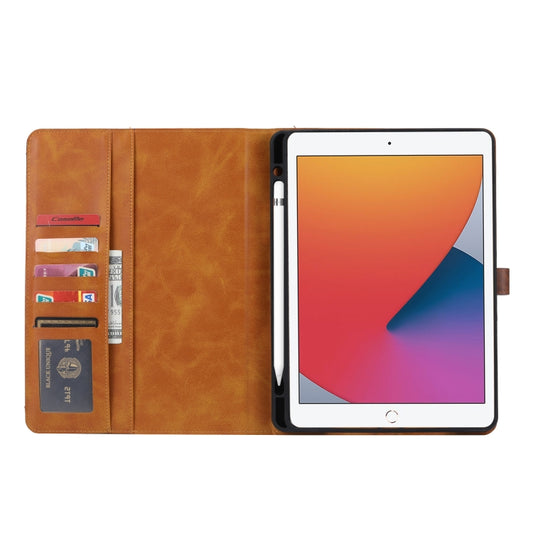 Calf Texture Double Fold Clasp Horizontal Flip Leather Case with Photo Frame & Holder & Card Slots & Wallet For iPad 9.7 (2018/2017) / Air 2(Coffee) - iPad 9.7 (2018) & (2017) Cases by buy2fix | Online Shopping UK | buy2fix