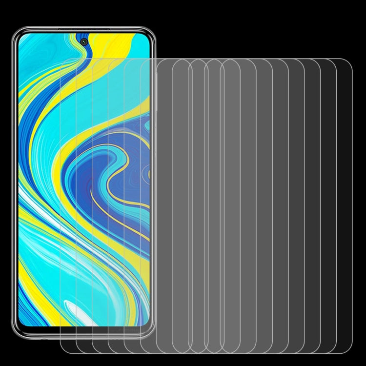 For Xiaomi Redmi Note 9S / Note 10 Lite 10 PCS 0.26mm 9H 2.5D Tempered Glass Film - by buy2fix | Online Shopping UK | buy2fix